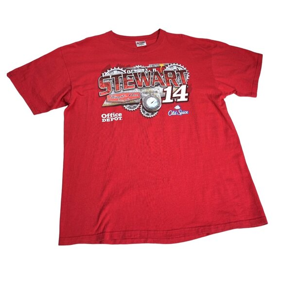 Tony Stewart 14 NASCAR T-Shirt XL Red Chase Authentics Racing Tee 2010 - Picture 1 of 9